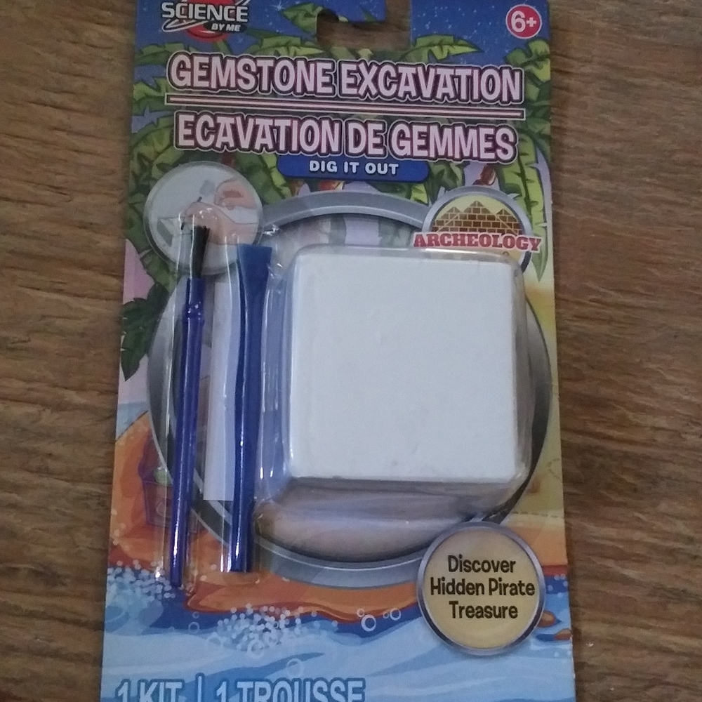 Gemstone excavation for kids